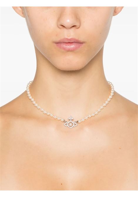 olympia pearl necklace woman platinum VIVIENNE WESTWOOD | 6301011P-02P373-SMP373